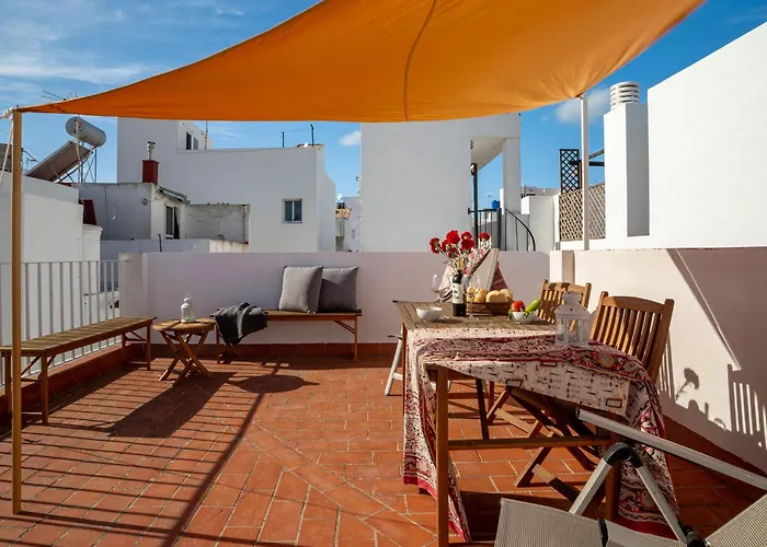 Casa Irene Conil Town House In The Center, Roof Terrace With Great Views Lägenhet *